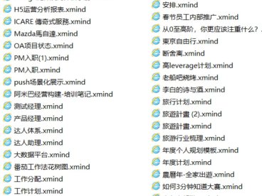Xmind思维导图各类模板合集