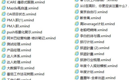 Xmind思维导图各类模板合集